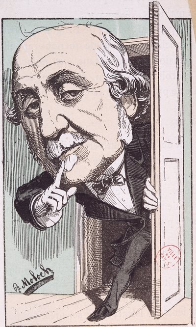 Caricature of Albert, Duc de Broglie (1821-1901) by Moloch